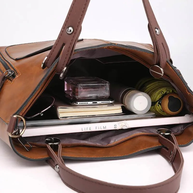 Victoria's Timeless Elegance | Trendy Leather Shoulder Bag