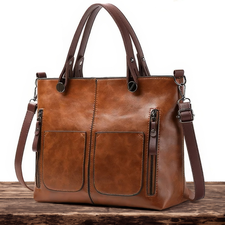 Victoria's Timeless Elegance | Trendy Leather Shoulder Bag