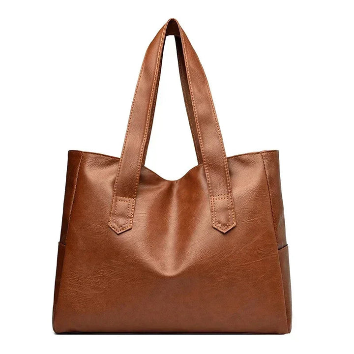 Victoria's Minimalist Luxe  Soft Leather Shoulder Bag