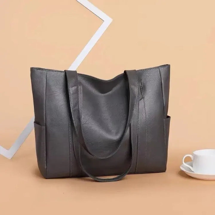 Victoria's Minimalist Luxe  Soft Leather Shoulder Bag