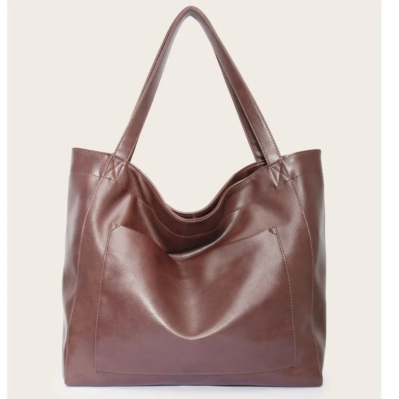 Victoria's Luxe Grandeur | Soft Leather Shoulder Bag