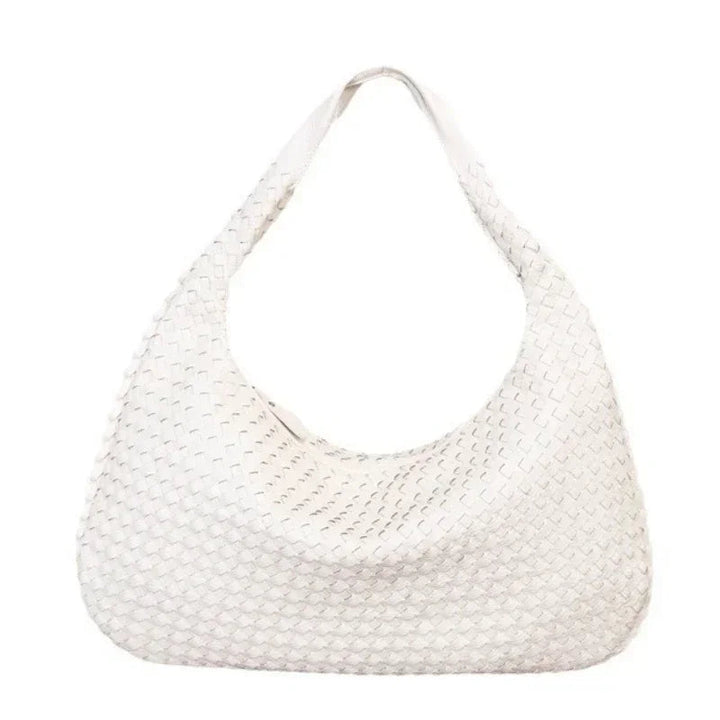 Woven Leather Hobo Bag - Victoria's Timeless Craftsmanship