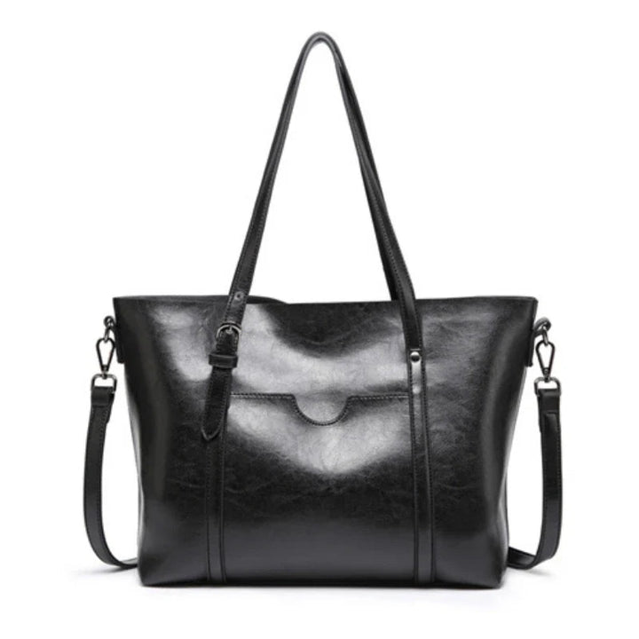 Victoria's Luxe Classic  Faux Leather Shoulder Tote