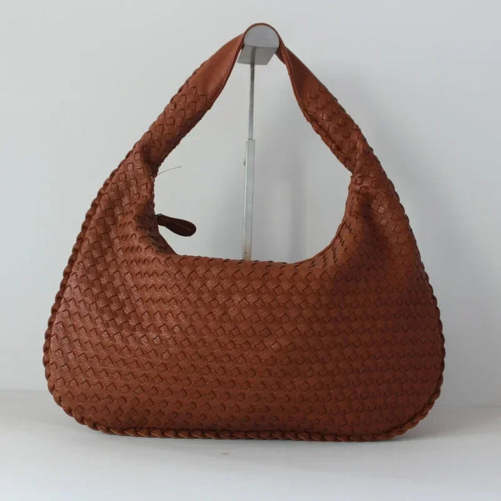 Woven Leather Hobo Bag - Victoria's Timeless Craftsmanship