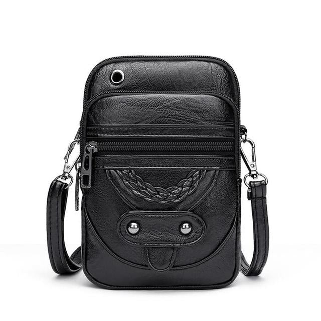 Victoria's Vintage Elegance | Leather Crossbody Bag