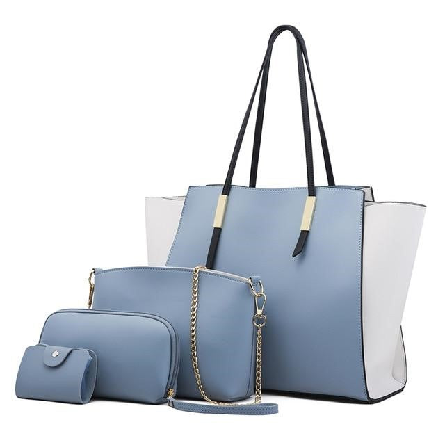 Victoria's Luxe 4-Piece Tote Set