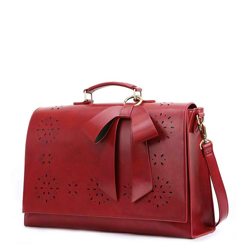 Victoria's Elegant Bow-Tie Satchel